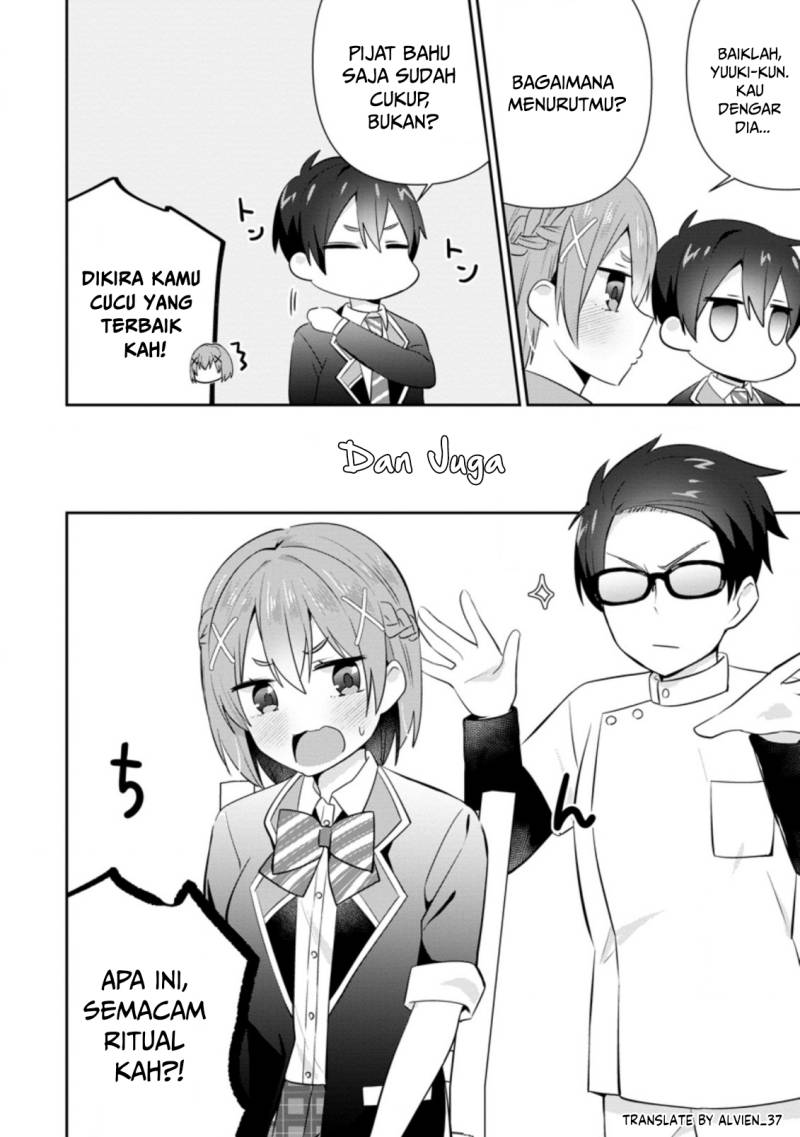 The Cute Girl Sitting Next to Me Is Trying to Make Me Fall in Love With Her as a Way to Ridicule Me Chapter 12 Bahasa Indonesia